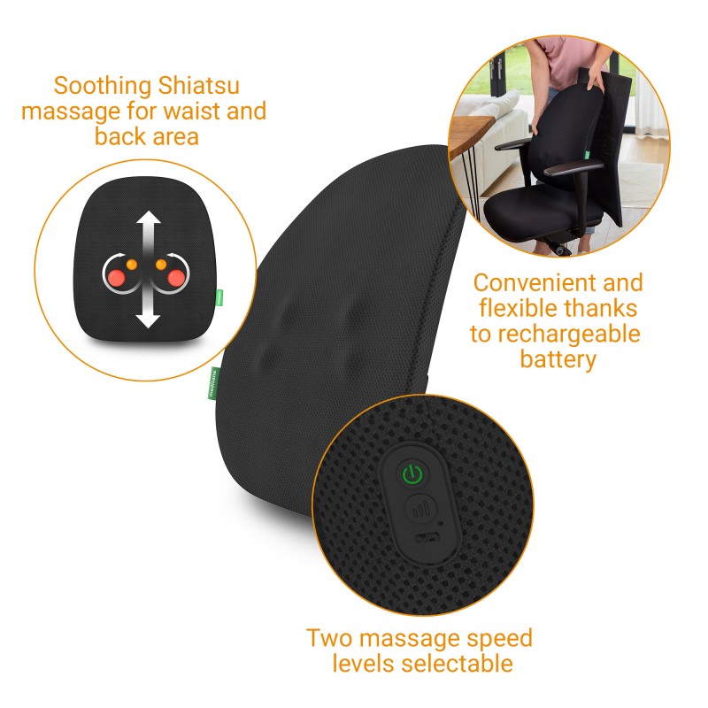MC-500 Ασύρματο Κάθισμα Μασάζ Πλάτης Shiatsu